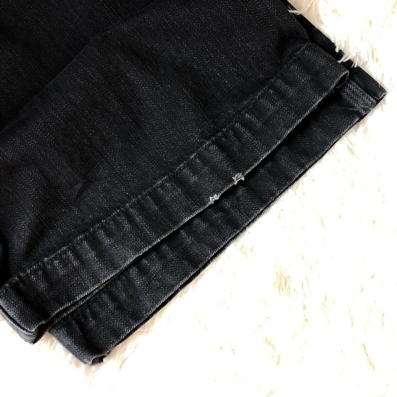 Free People Black Avendale Wide Leg Button Fly Jeans size 24 - Picture 8 of 11